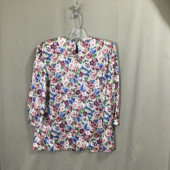 Vintage 80s/90s Whirlaway Skirt Set White Collar Shoulder Pads Paper Tag 12P - Picture 6 of 8